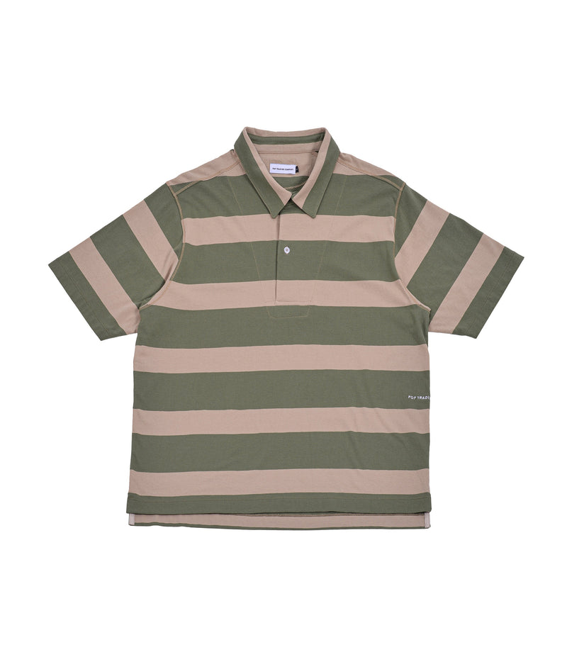 Pop Italo Striped Shirt Olivine