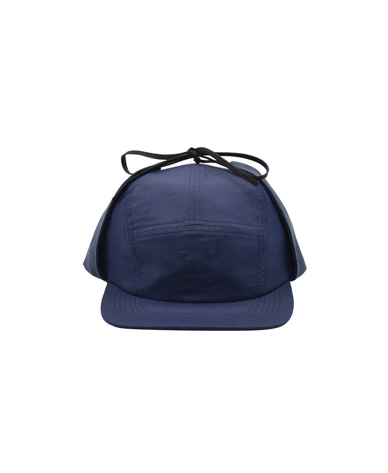Pop Earflap 5 Panel Hat Navy