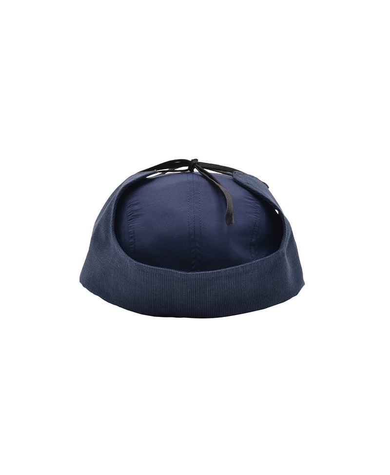 Pop Earflap 5 Panel Hat Navy