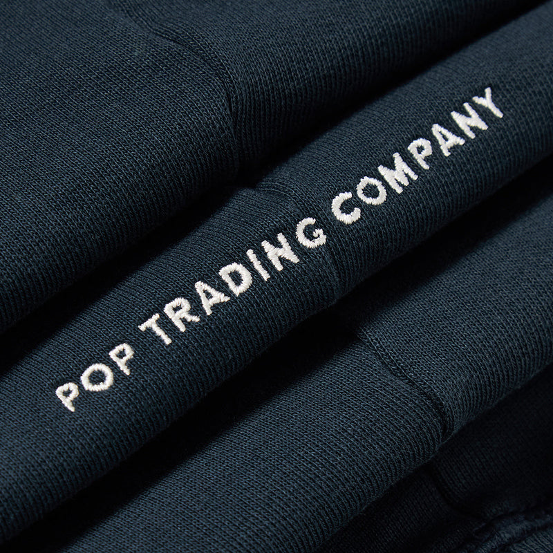 Pop & Gleneagles Crest Hooded Sweat Navy