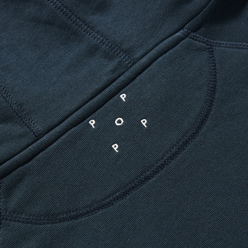 Pop & Gleneagles Crest Hooded Sweat Navy