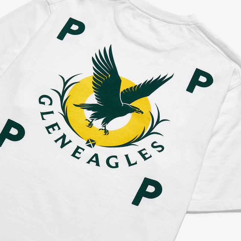 Pop & Gleneagles Logo Pocket T-Shirt White