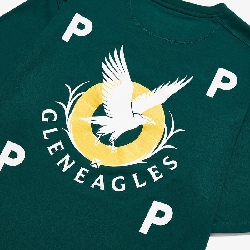 Pop & Gleneagles Logo Pocket T-Shirt Dark Green