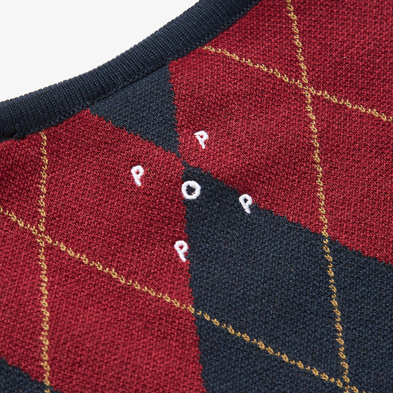 Pop & Gleneagles Knitted Vest Argyle