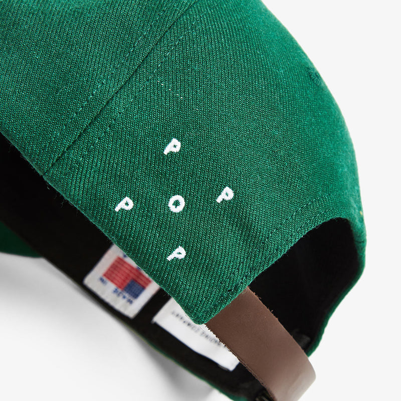 Pop & Gleneagles Wool Sixpanel Hat Dark Green
