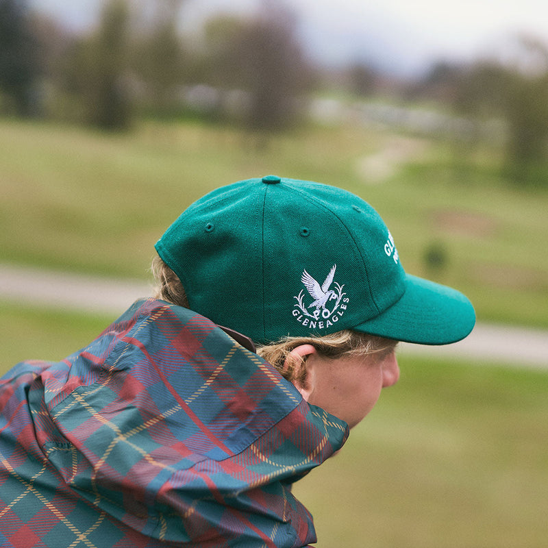 Pop & Gleneagles Wool Sixpanel Hat Dark Green