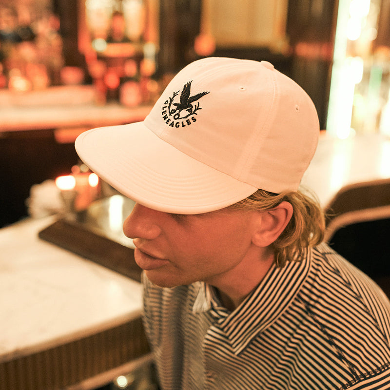 Pop & Gleneagles Flexfoam Sixpanel Hat White