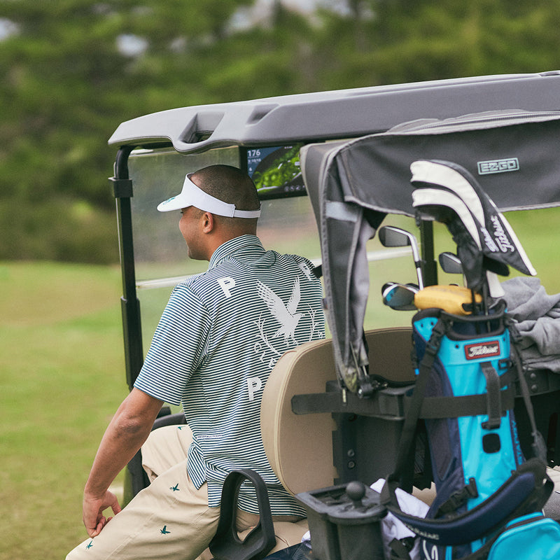 Pop & Gleneagles Flexfoam Visor Hat White