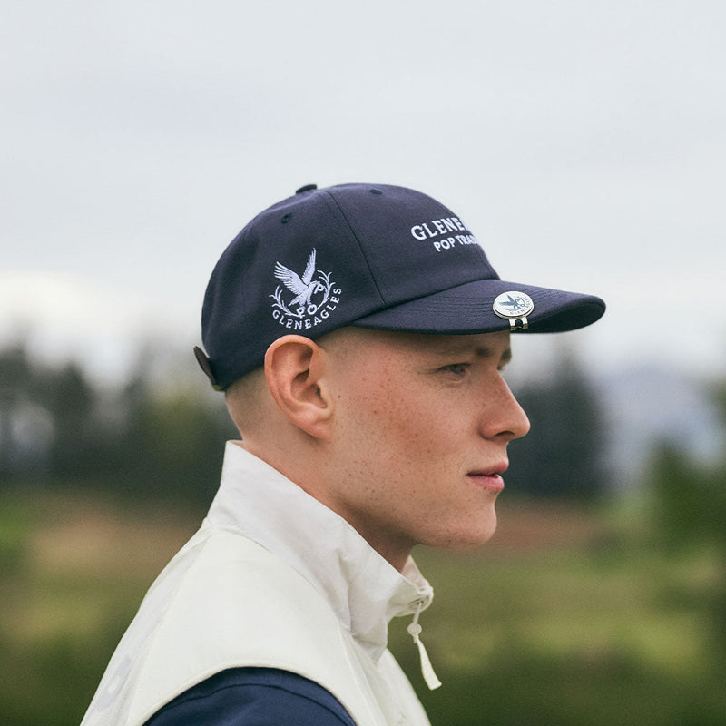 Pop & Gleneagles Wool Sixpanel Hat Navy
