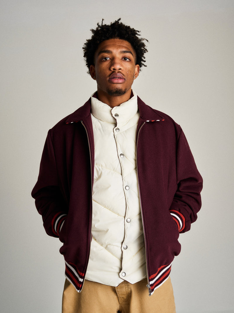 Pop Quilted Reversible Vest Fudge/Off White