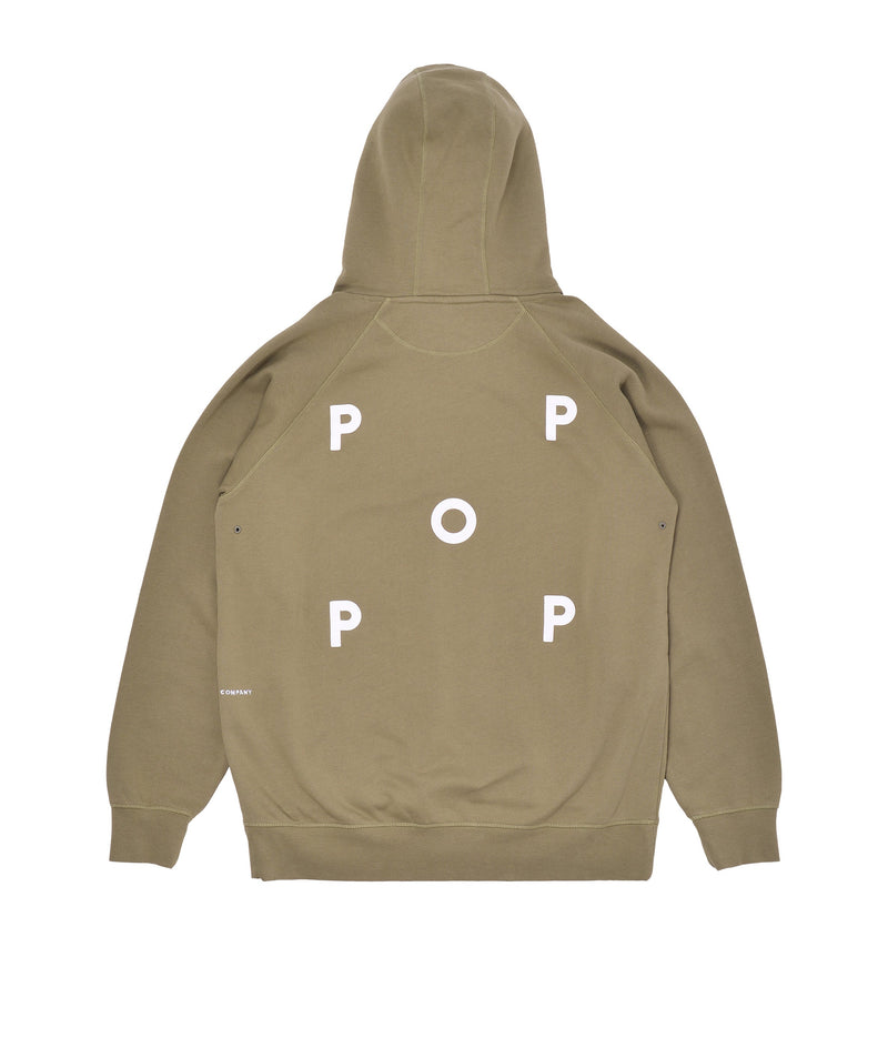 Pop Logo Hooded Sweat Olivine