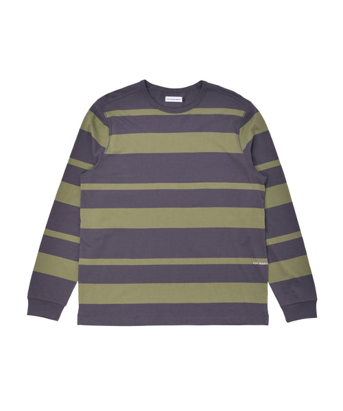 Featured Product Image Of Pop Striped Logo Longsleeve T-Shirt Olivine