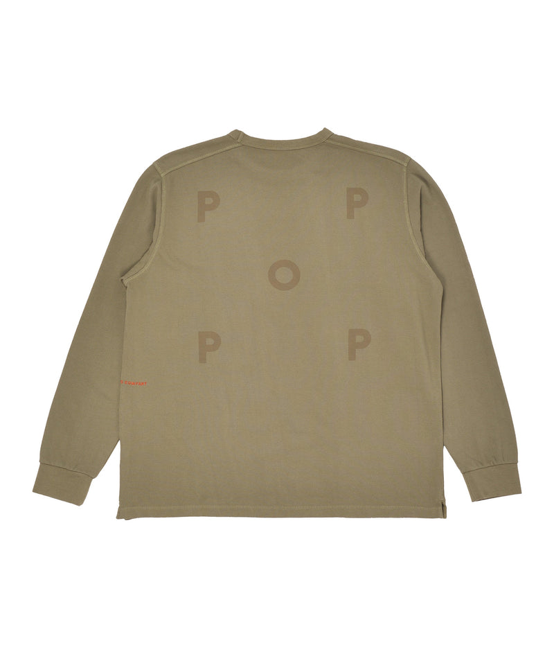 Pop Pique Logo Longsleeve Olivine
