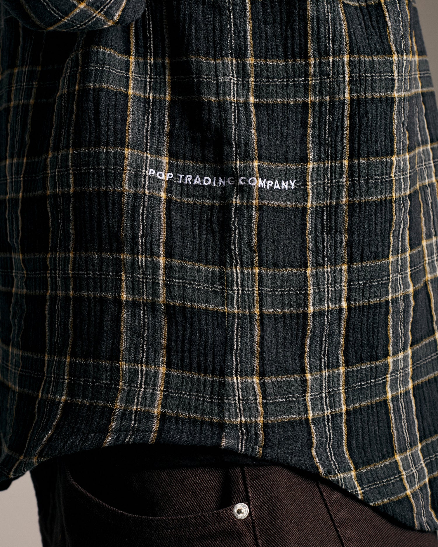 Pop Checked Shirt Grey