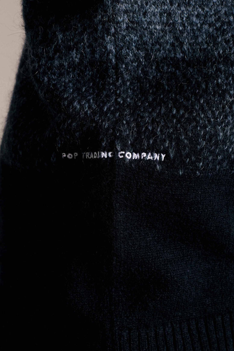 Pop Knitted Gradient Crewneck Tradewinds/Navy