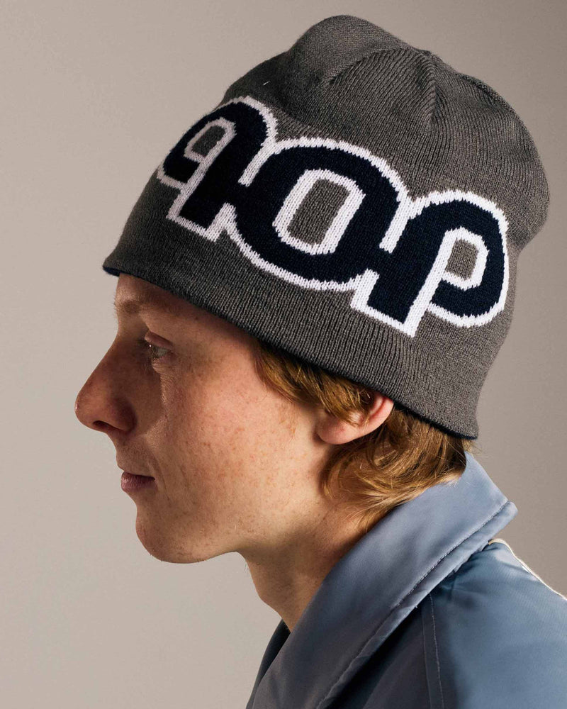 Pop Reversible Pub Skull Beanie Grey/Navy