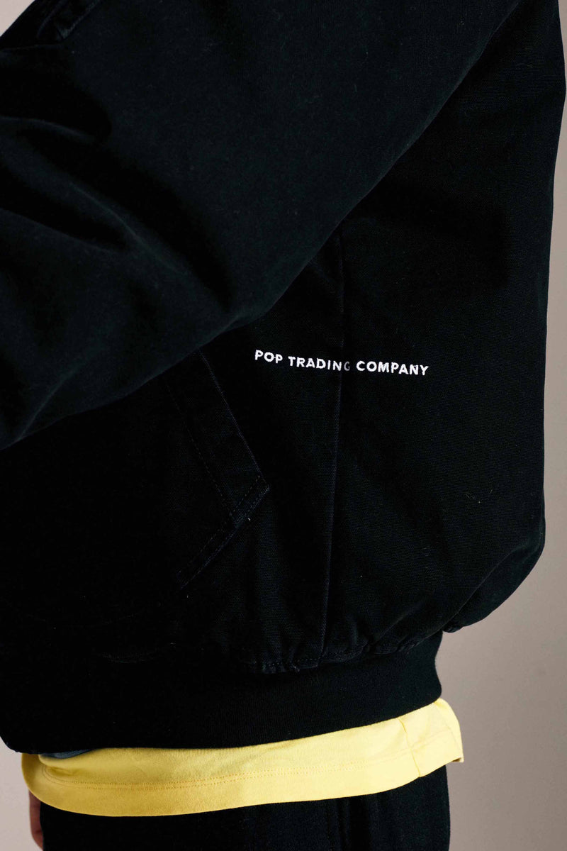 Pop Hooded Flight Jacket Black