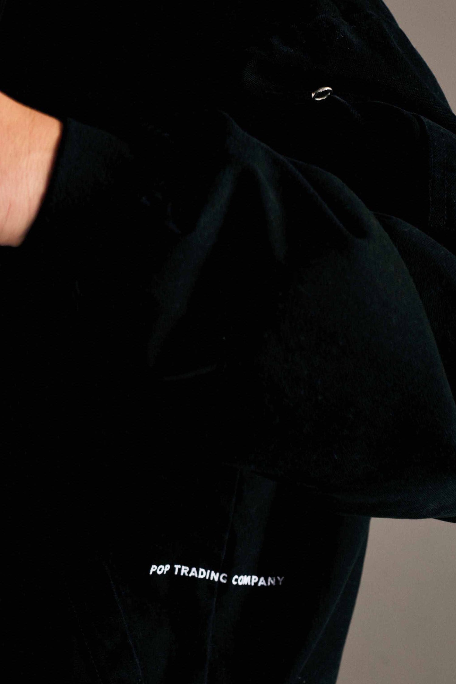 Pop Hooded Flight Jacket Black