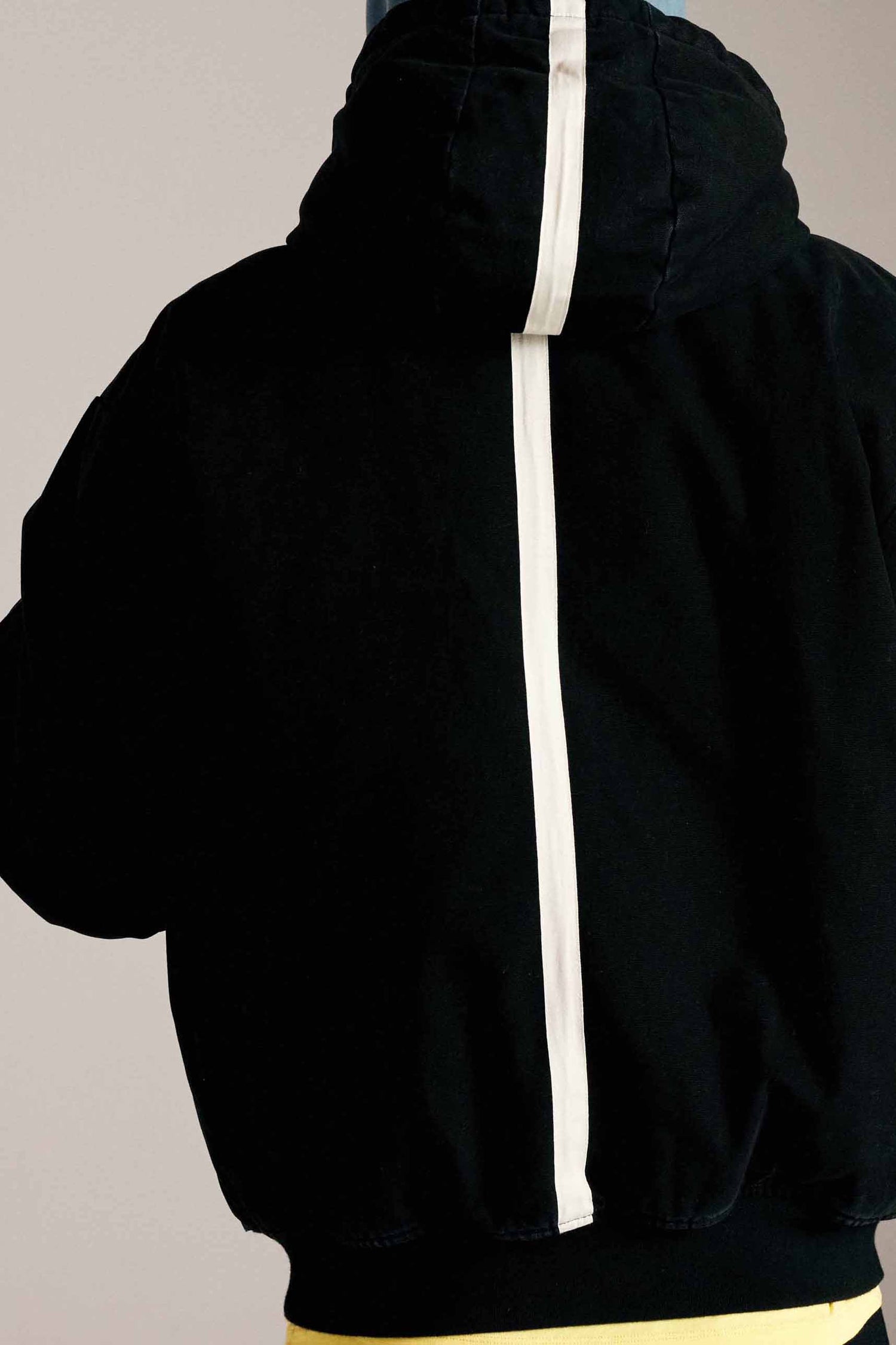 Pop Hooded Flight Jacket Black