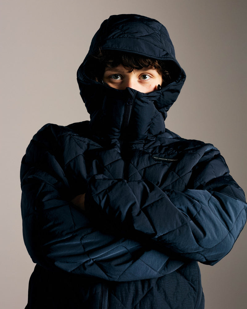 Pop Quilted Jacket Navy