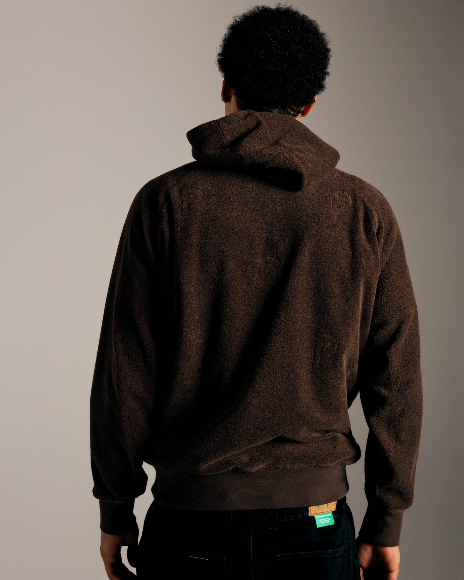 Pop Outlined Logo Hooded Terry Sweat Delicioso