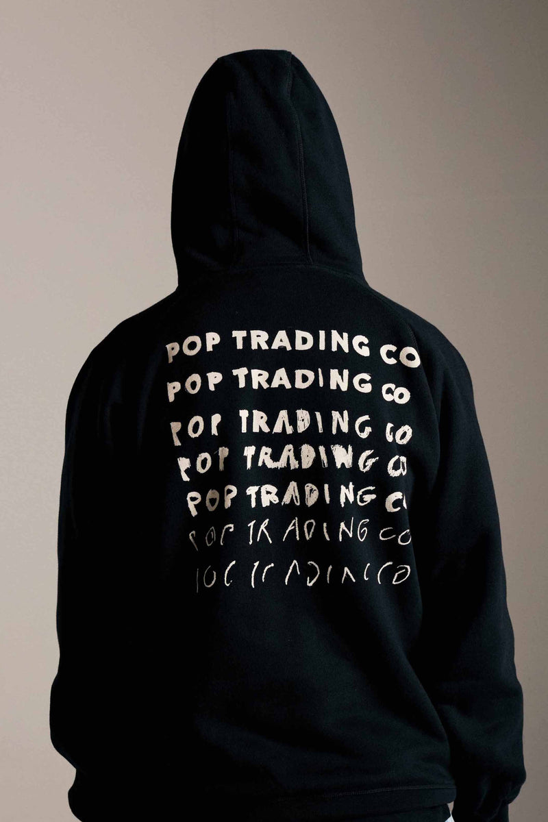 Pop Sketchy Hooded Sweat Black