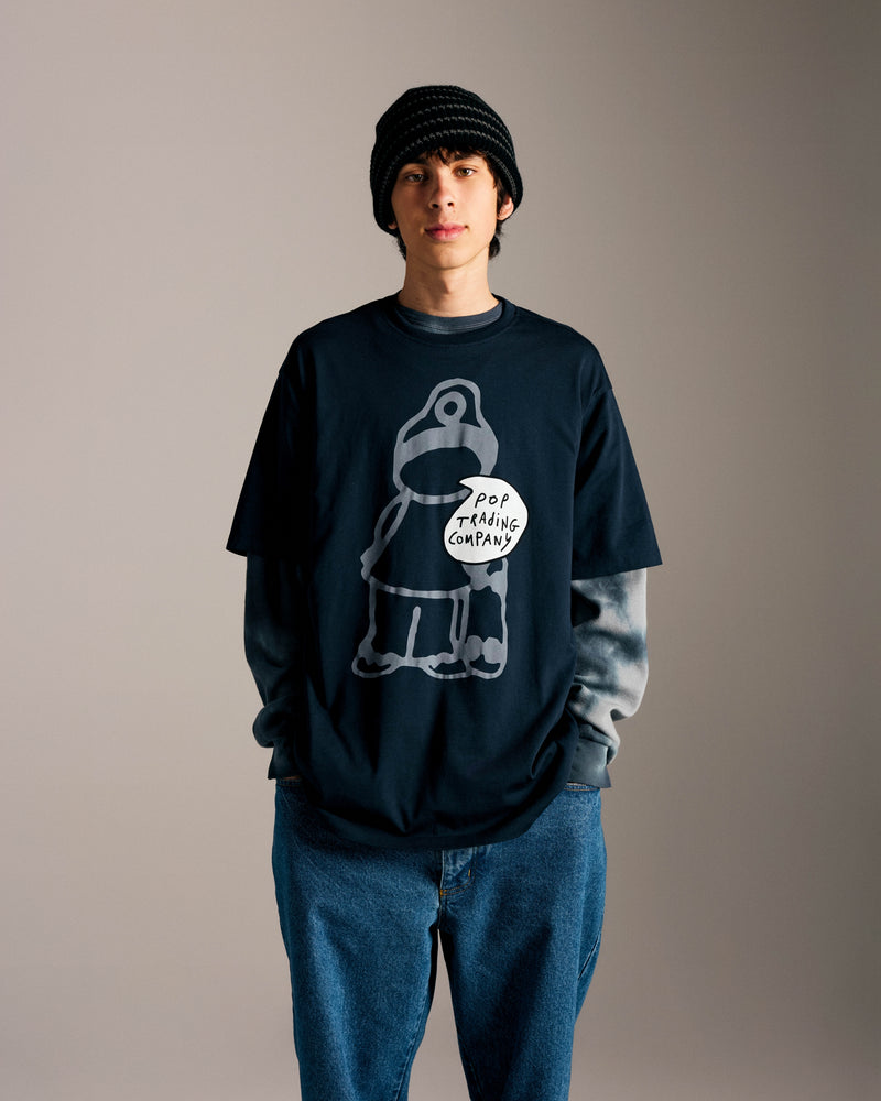 Pop Chatting T-Shirt Navy