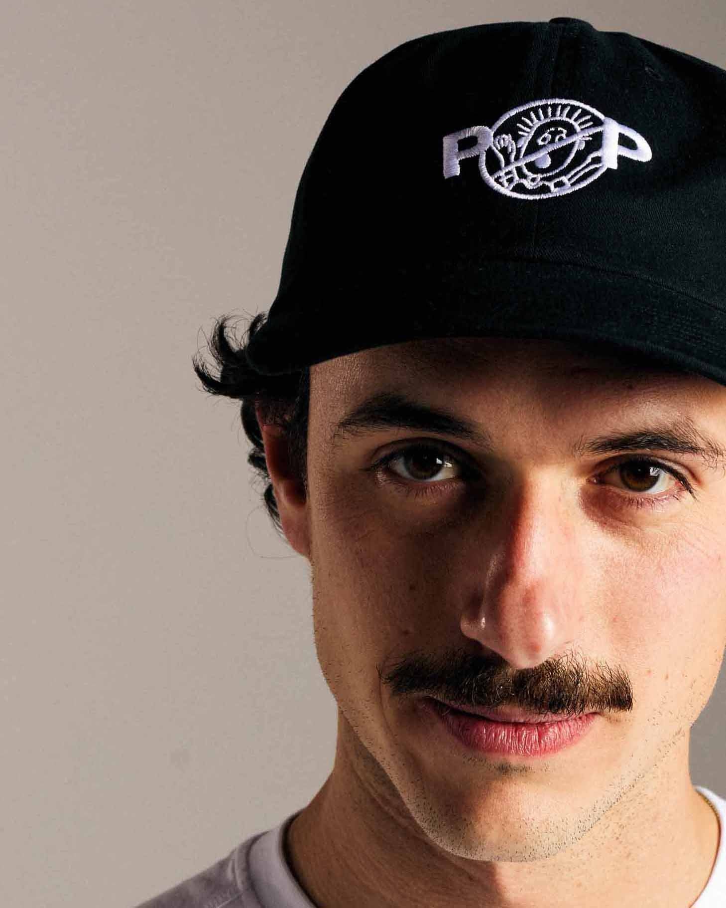 Pop No Sixpanel Hat Black