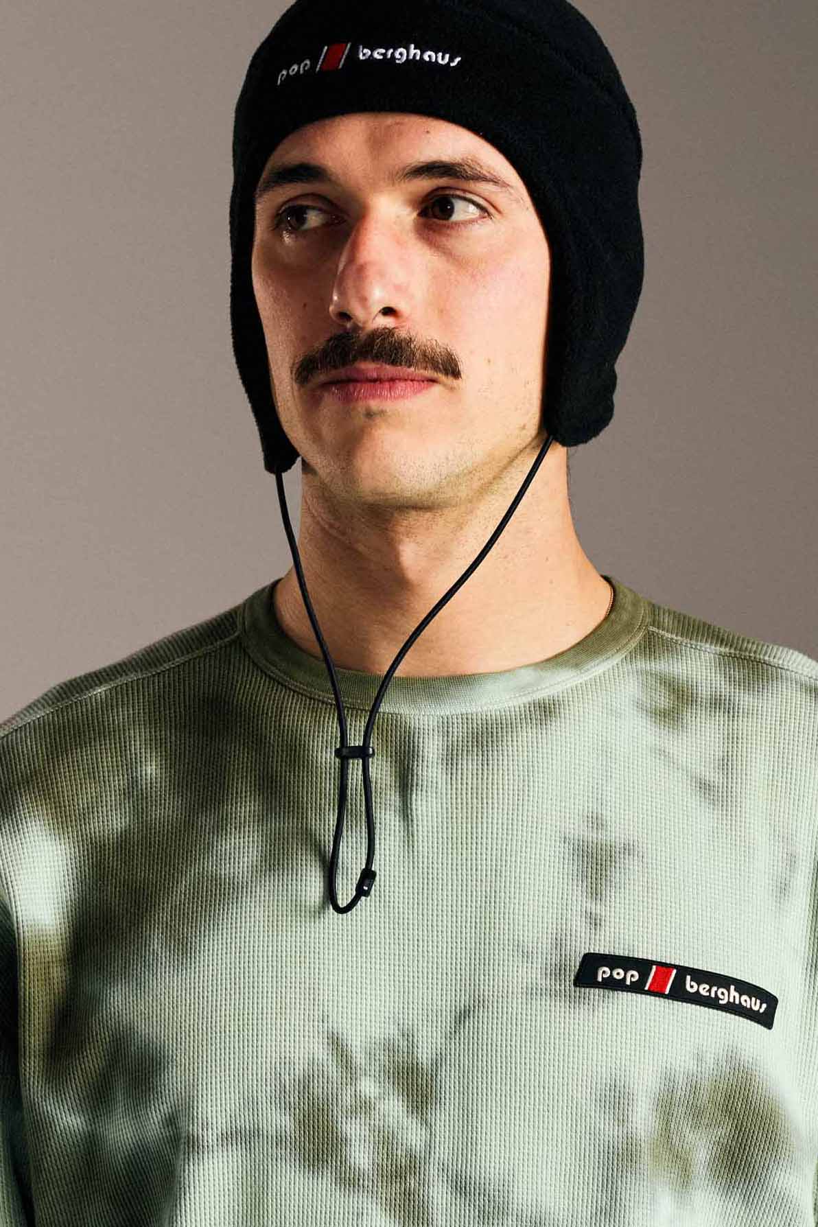 Pop & Berghaus Waffle LS T-shirt Thyme