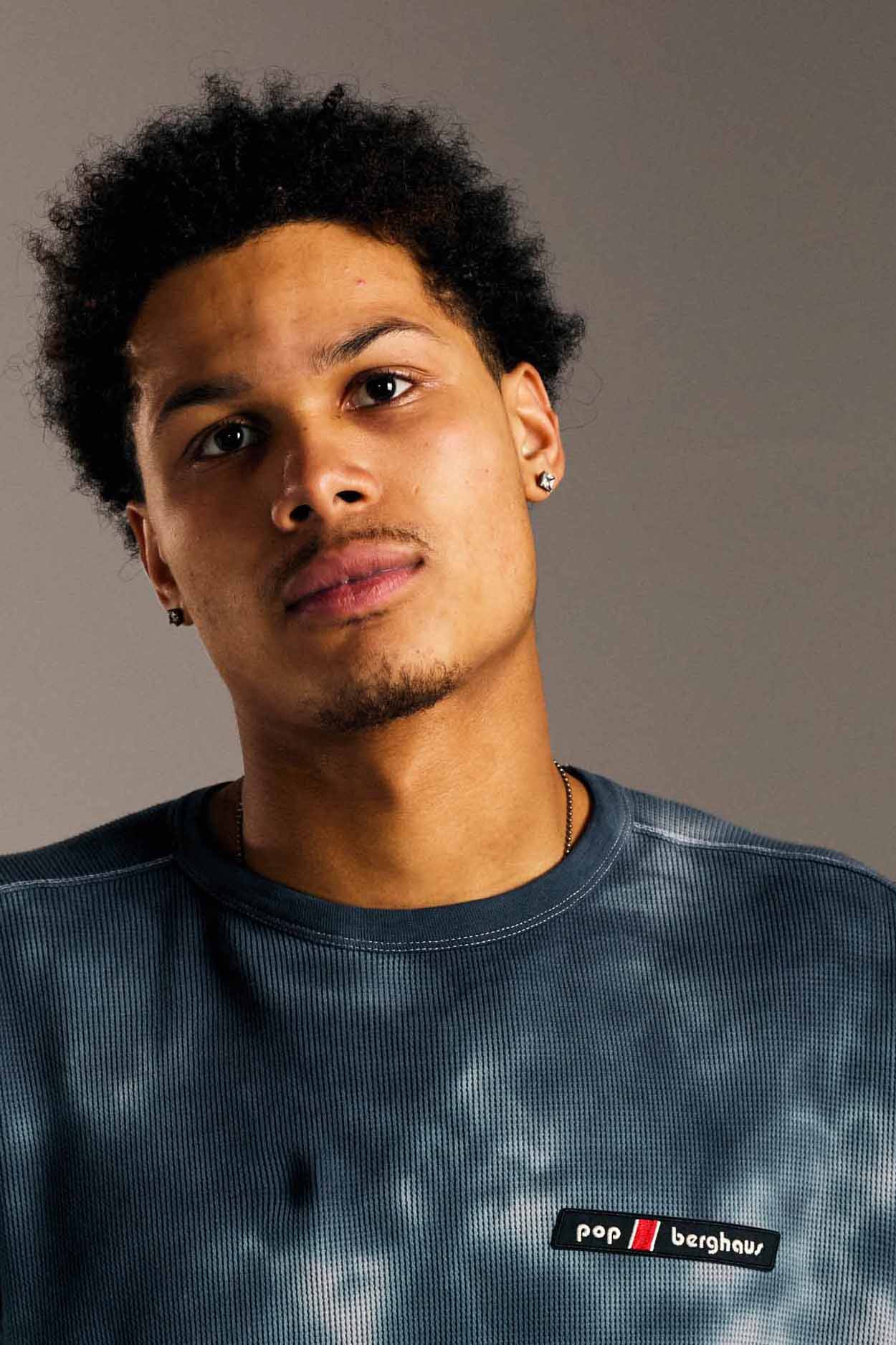 Pop & Berghaus Waffle LS T-shirt Navy