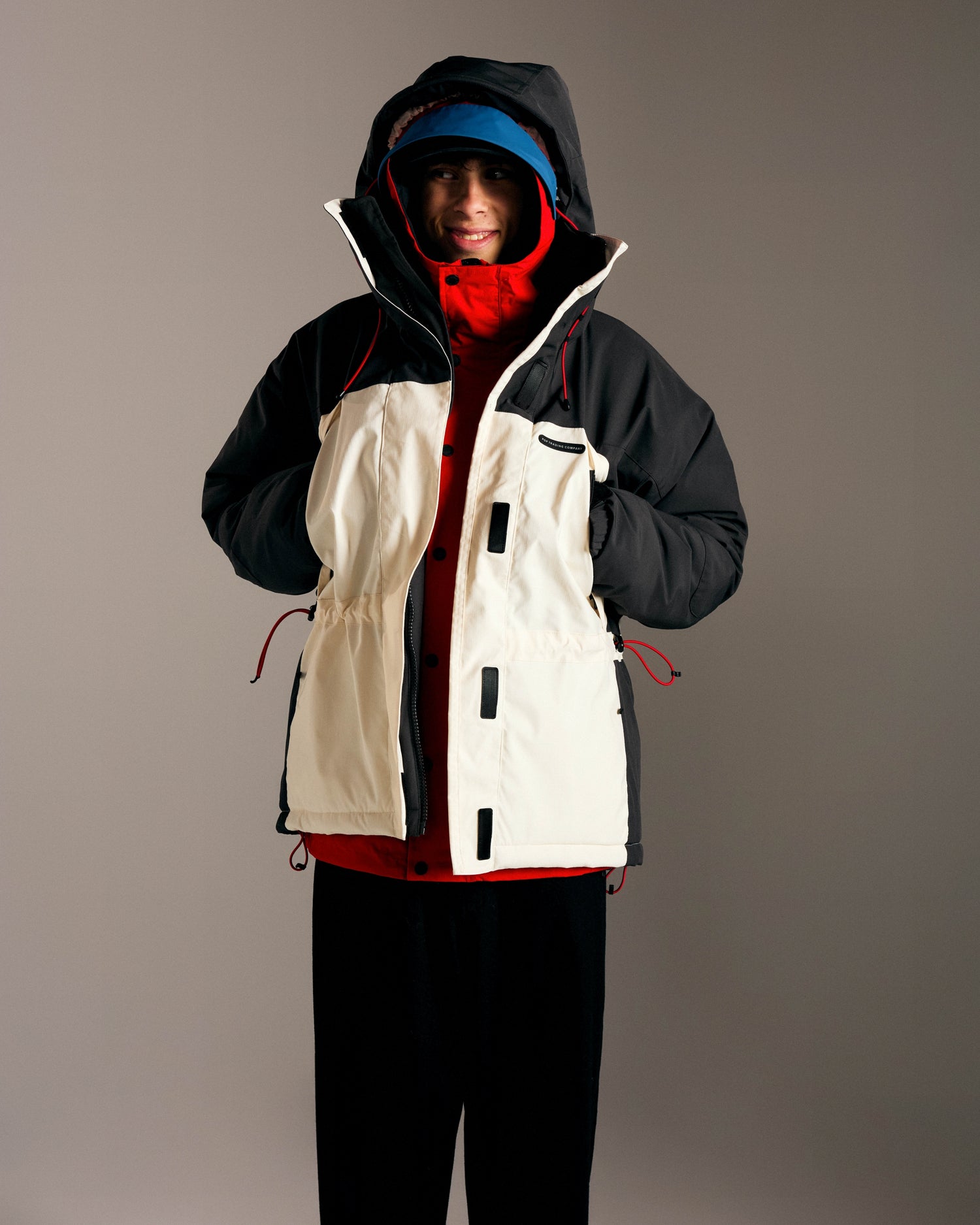 Pop Winter Jacket Off White/Charcoal