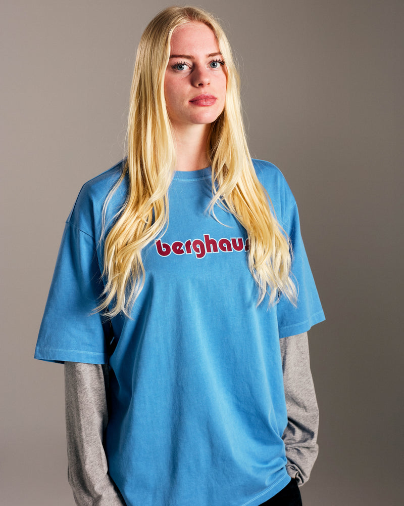 Pop & Berghaus Logo T-Shirt Washed Limoges