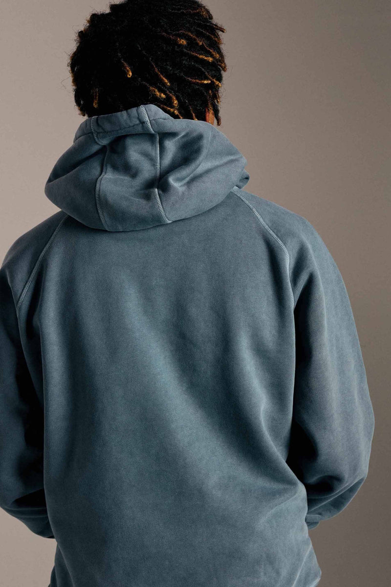 Pop & Berghaus Berggoat Hooded Sweat Washed Navy