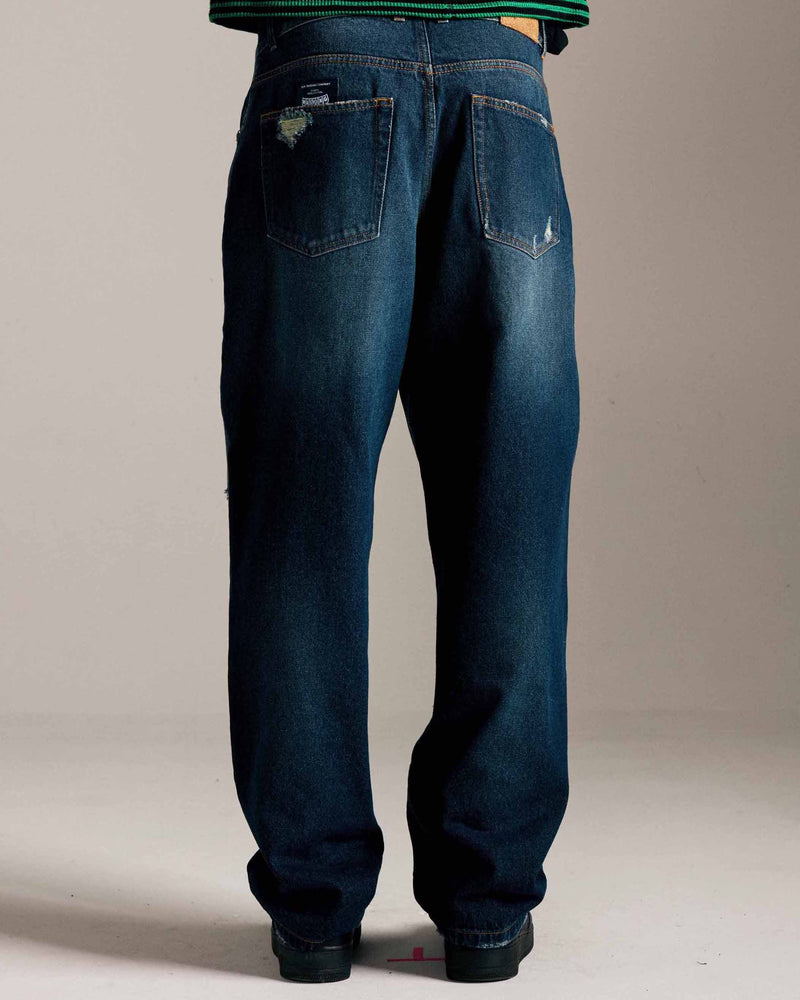 Pop DRS Denim Pants Distressed Denim