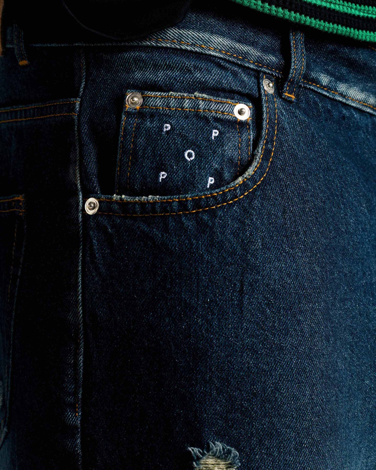 Pop DRS Denim Pants Distressed Denim