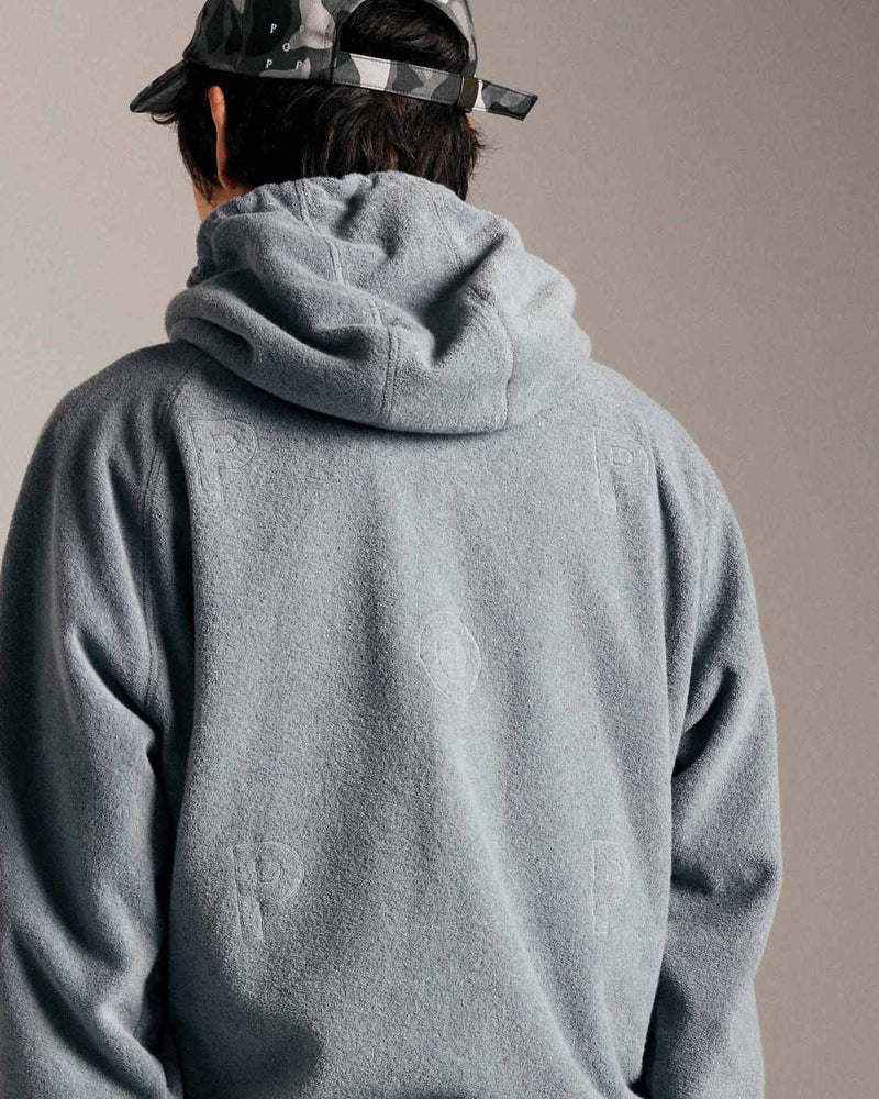 Pop Outlined Logo Hooded Terry Sweat Tradewinds