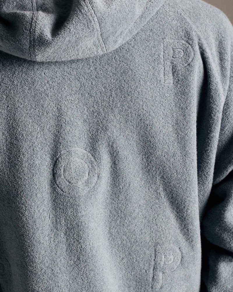 Pop Outlined Logo Hooded Terry Sweat Tradewinds