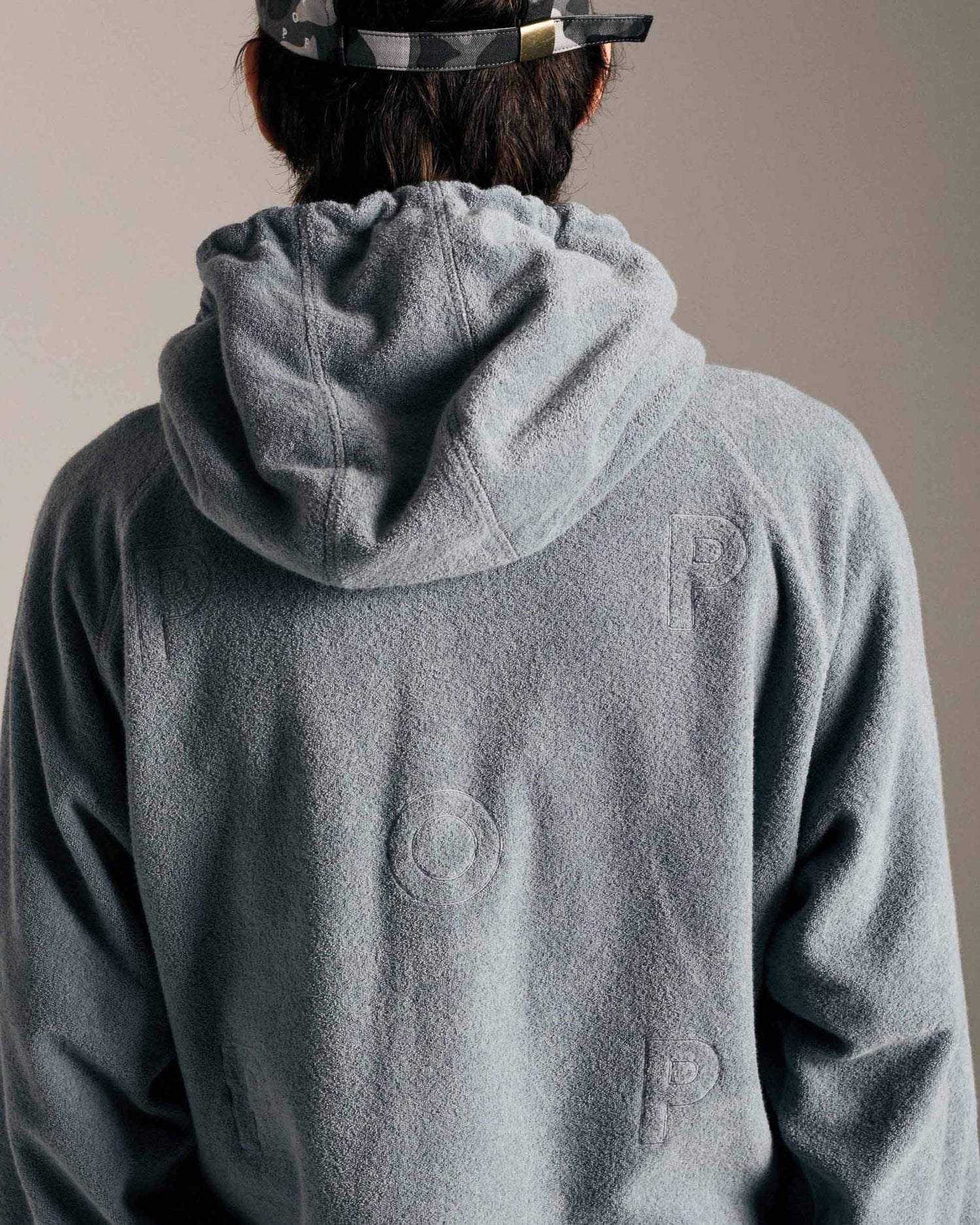 Pop Outlined Logo Hooded Terry Sweat Tradewinds