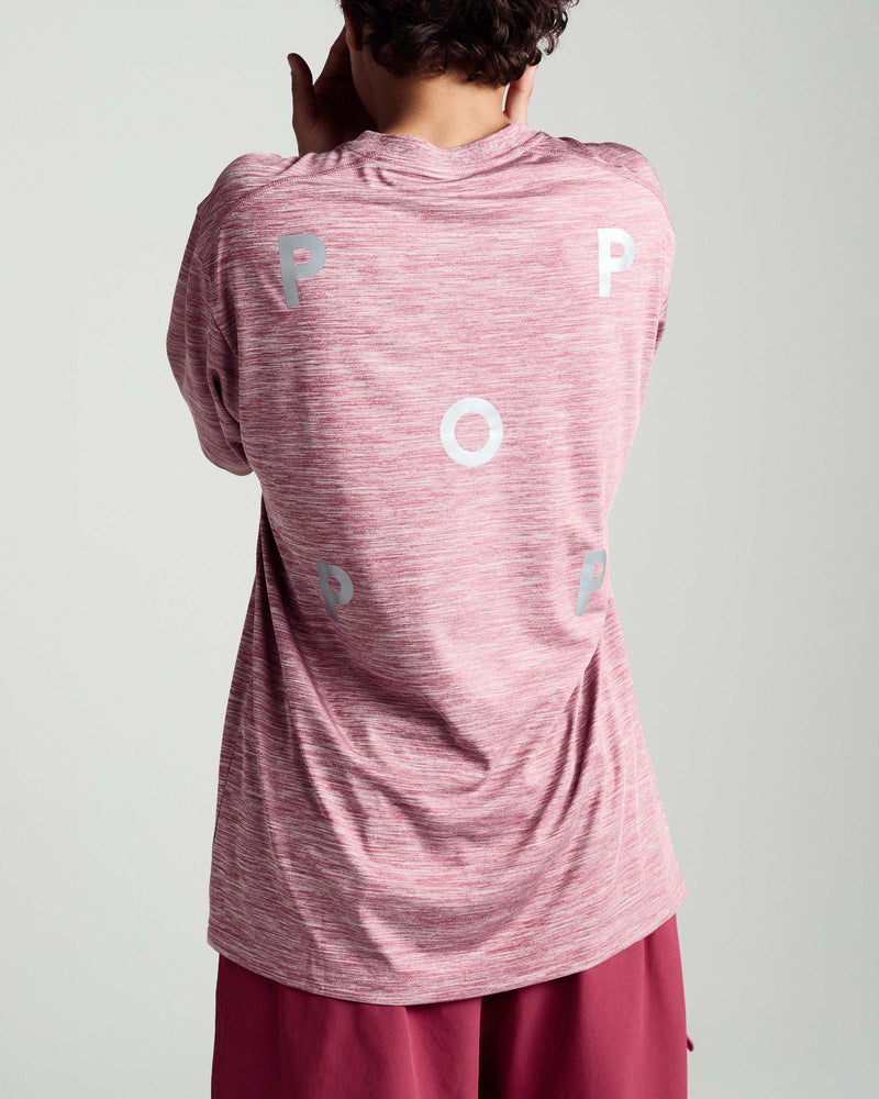 Pop Scouse Sports T-Shirt Heather Earth Red