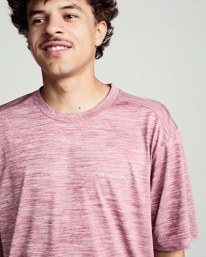 Pop Scouse Sports T-Shirt Heather Earth Red