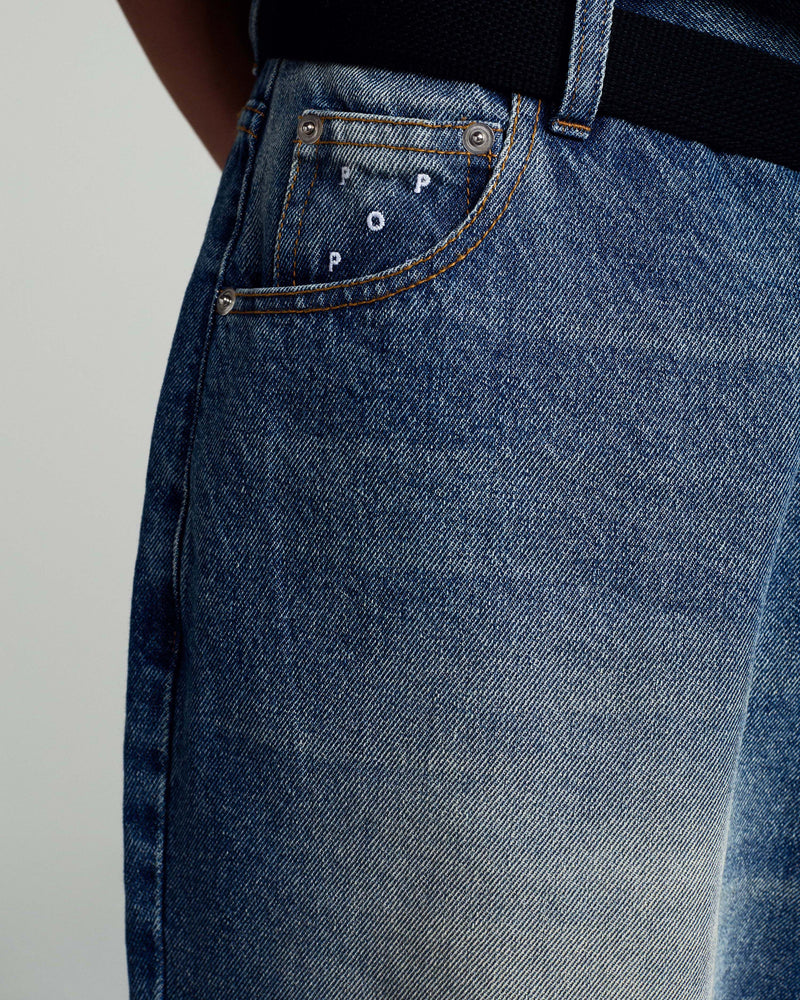 Pop Longer DRS Short Washed Denim