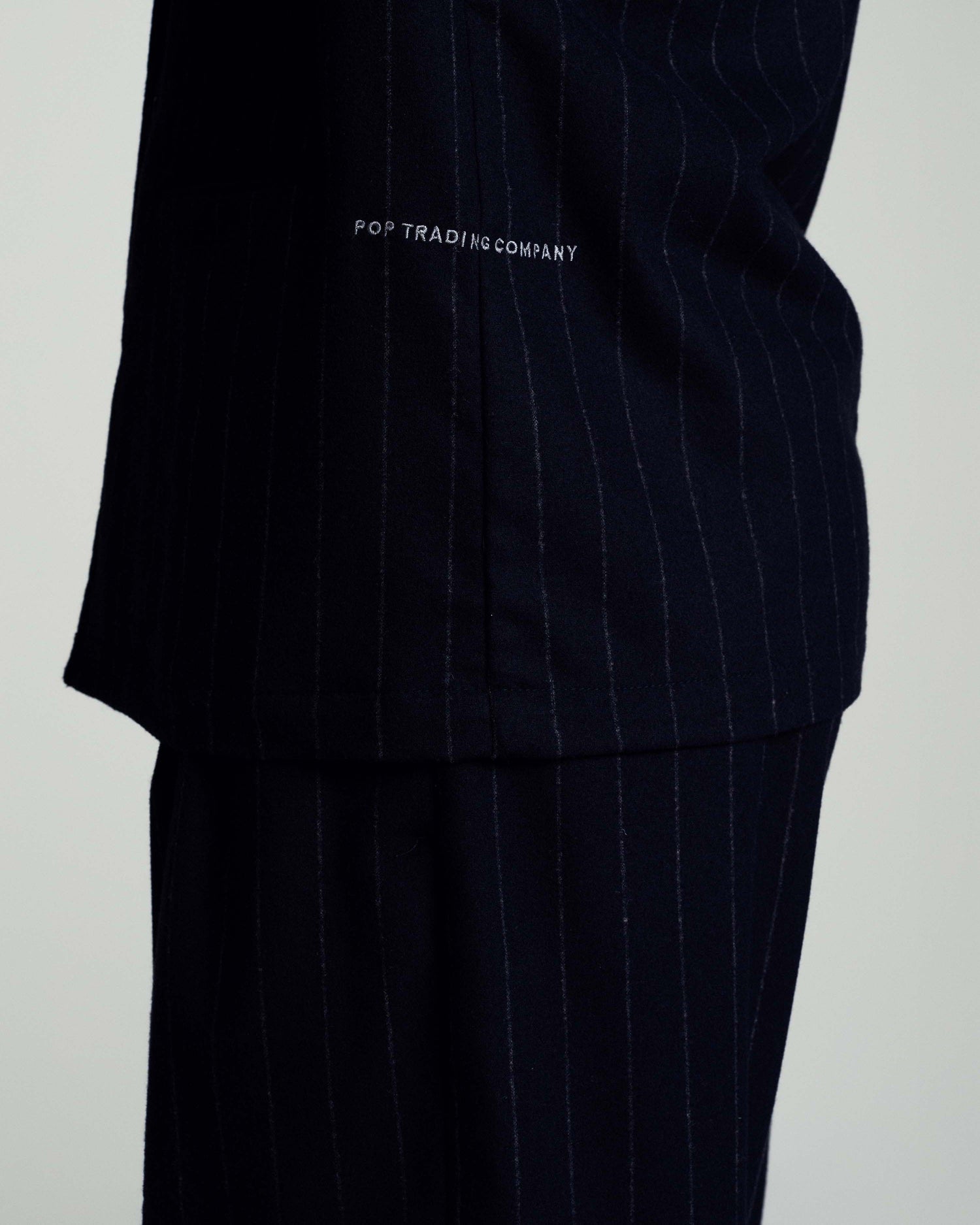 Pop Pinstripe Hewitt Suit Jacket Navy/Grey