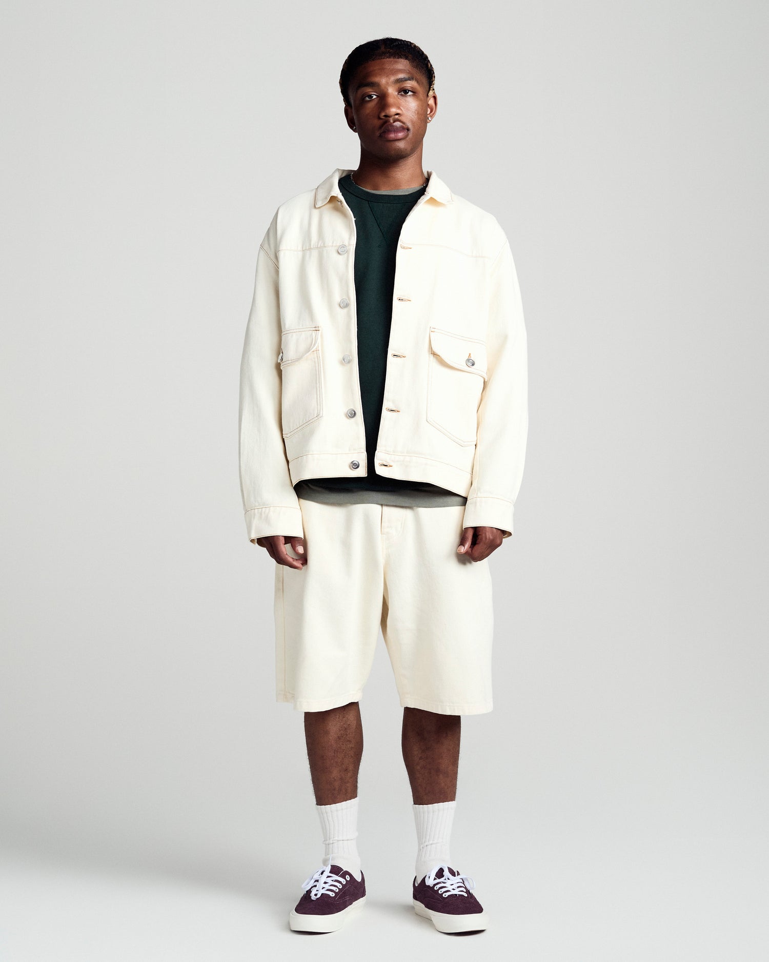 Pop DRS Denim Jacket Off White