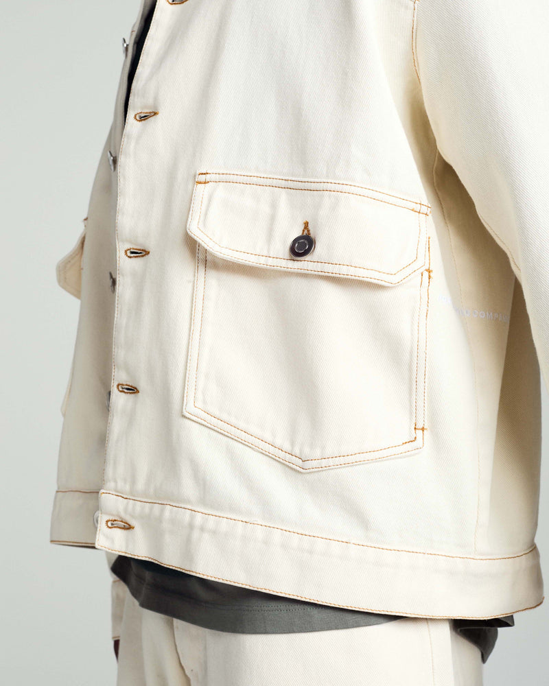 Pop DRS Denim Jacket Off White