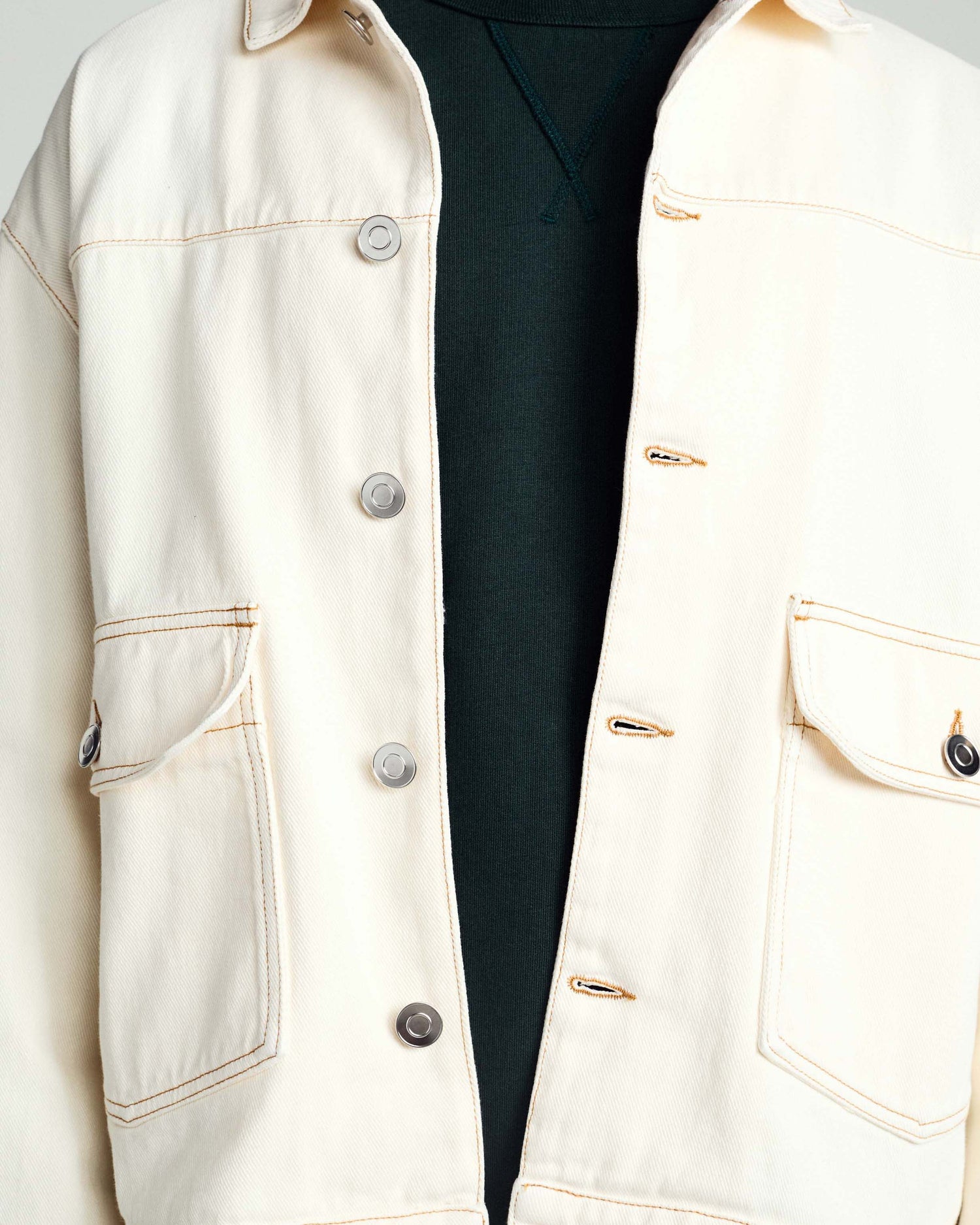 Pop DRS Denim Jacket Off White