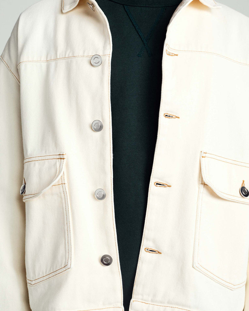 Pop DRS Denim Jacket Off White