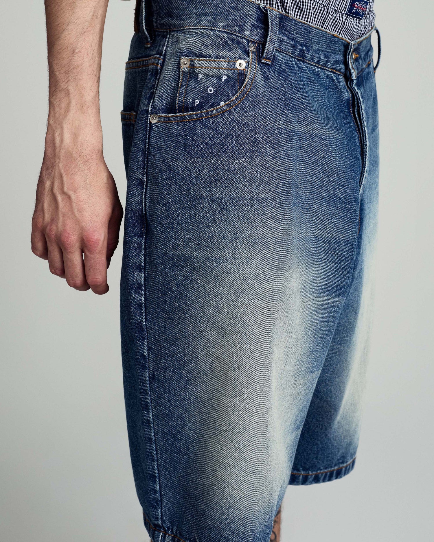 Pop Longer DRS Short Washed Denim