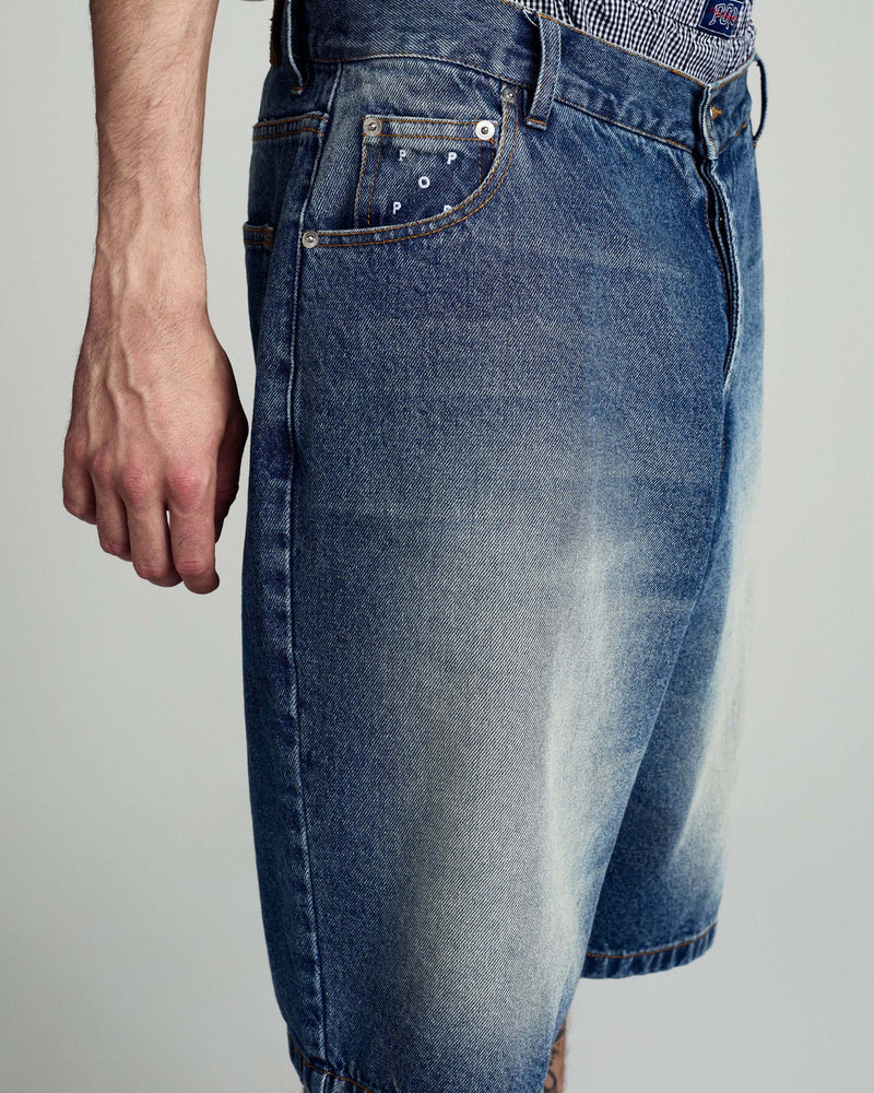 Pop Longer DRS Short Washed Denim