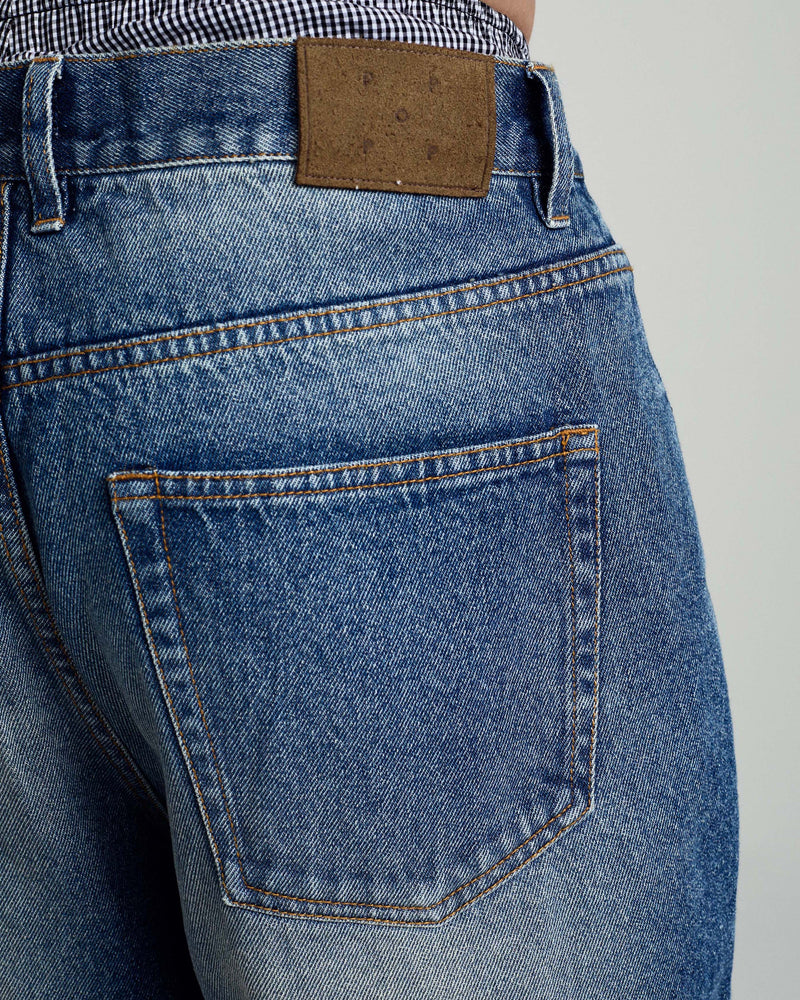 Pop Longer DRS Short Washed Denim