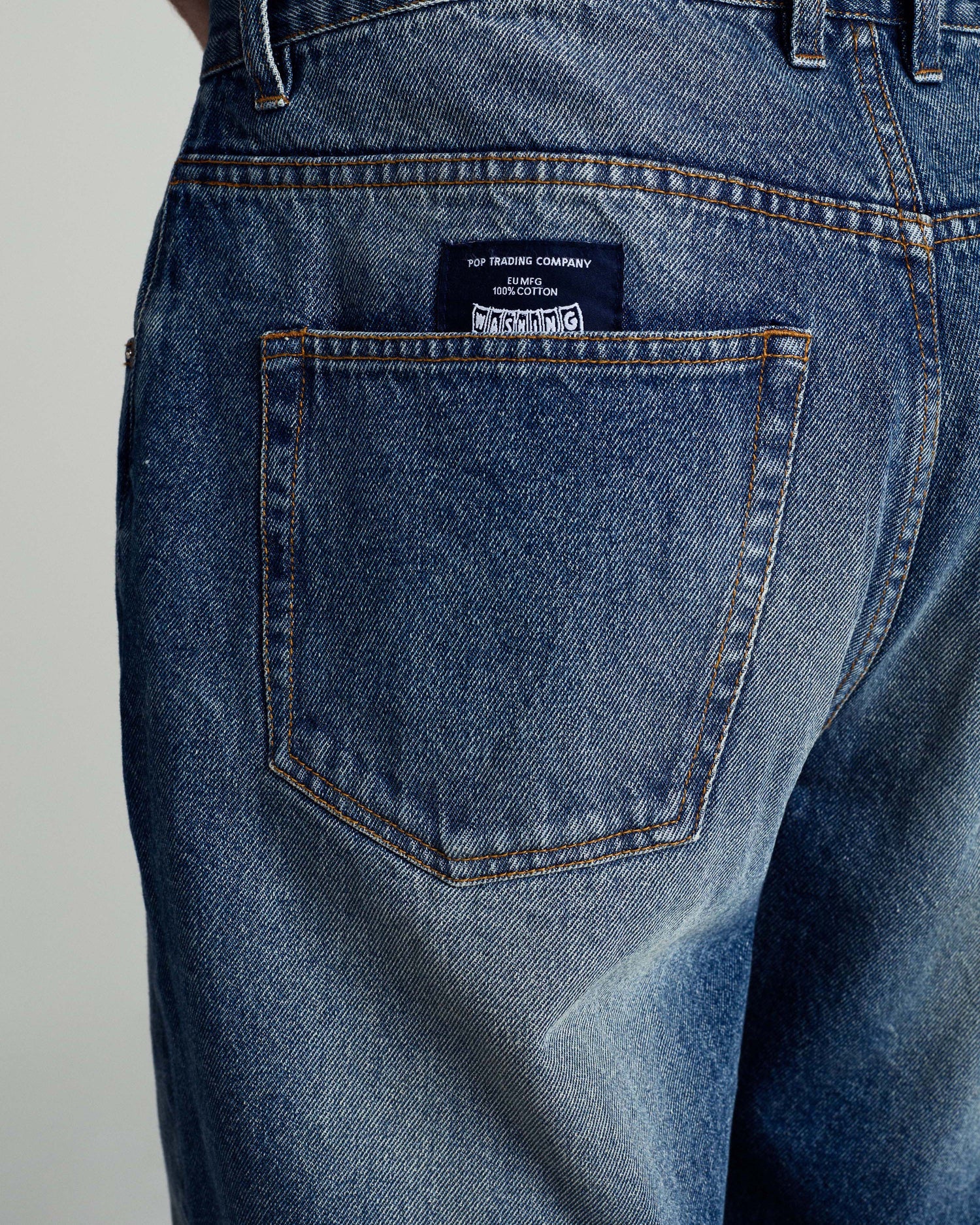 Pop Longer DRS Short Washed Denim